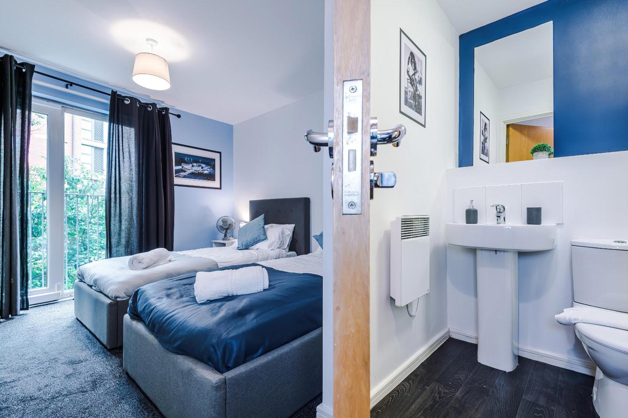 2 Bed Apartment With Balcony Private Parking Near Etihad Stadium, Coop Live Manchester Esterno foto